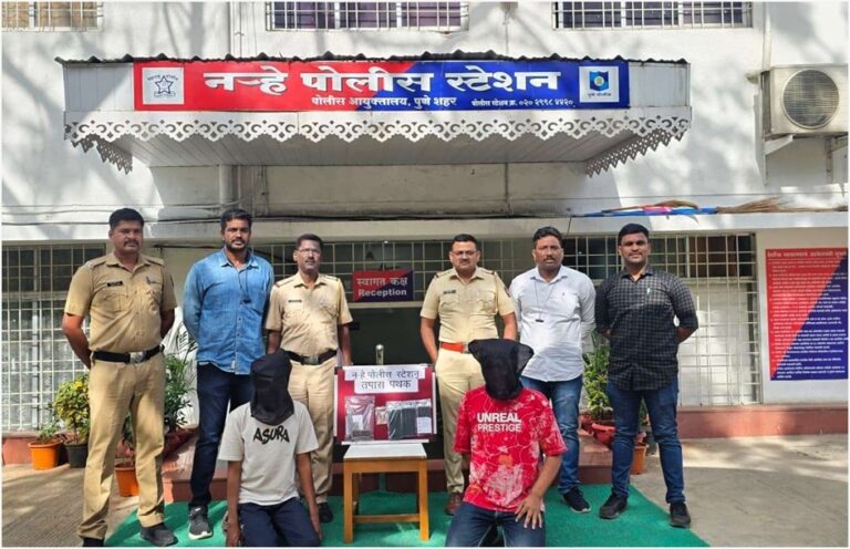 Police station group photo with suspects